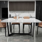 Modern Dining Table Rectangle Dining Sintered Stone Table for Restaurant Clearhalo 'Dining Tables & Seating' 'Dining Tables' 'dining_table' 'furn' 'furn_dining_table' 'Furniture' 'furniture_dining_table' 'Kitchen & Dining Furniture' 'kitchen' 'kitchen_dining_table' 1200x1200_58f55b31-887d-4688-968a-ef19276425fe