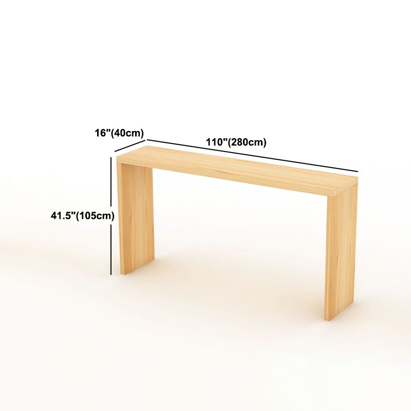 Rectangle Solid Wood Top Counter Table 42-inch Height Simple Bar Table Clearhalo 'Bar Furniture' 'Bar Tables' 'bar_tables' 'furn' 'furn_bar_tables' 'Furniture' 'furniture_bar_tables' 'Kitchen & Dining Furniture' 1200x1200_58f58d49-d0d8-42ac-b107-9a37316d9801