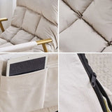 Silla de metal de mecedora moderna Silla de metal con cojines