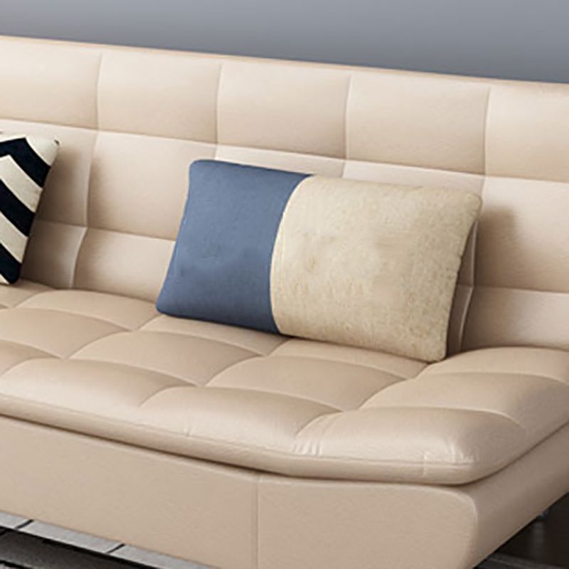 Armless Convertible Sofa with Biscuit Back Foldable Sofa for Living Room,Apartment Clearhalo 'furn' 'furn_sofas' 'Furniture' 'furniture_sofas' 'kitchen' 'kitchen_sofas' 'Living Room Furniture' 'Sofa' 'sofas' 1200x1200_58f84489-6ffb-4547-94db-3c1bfee238e6