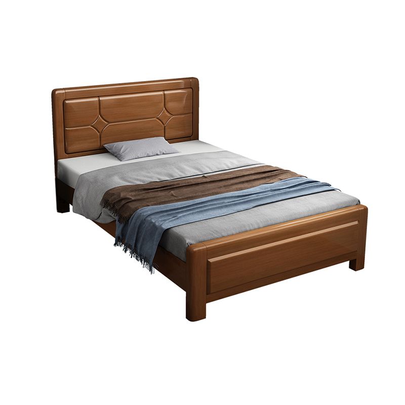 Cabecero de madera maciza Cama estándar Cama rectangular con patas personalizadas