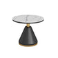 Modern Round Dining Table for Home Glossy Stone Dinette Table with Metal Base Clearhalo 'Dining Tables & Seating' 'Dining Tables' 'dining_table' 'furn' 'furn_dining_table' 'Furniture' 'Kitchen & Dining Furniture' 1200x1200_58f952af-2d8f-4f20-b060-56f76765ba09