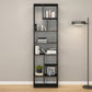 80.71"H Bookcase Open Back Contemporary Style Bookshelf for Office Home Clearhalo 'Bookcases' 'furn' 'furn_bookcases' 'Furniture' 'furniture_bookcases' 'Office Furniture' 1200x1200_58fb2e63-dd32-451d-b87c-ccac733d768e