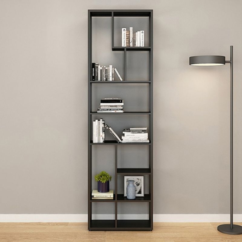 80.71"H Bookcase Open Back Contemporary Style Bookshelf for Office Home Clearhalo 'Bookcases' 'furn' 'furn_bookcases' 'Furniture' 'furniture_bookcases' 'Office Furniture' 1200x1200_58fb2e63-dd32-451d-b87c-ccac733d768e