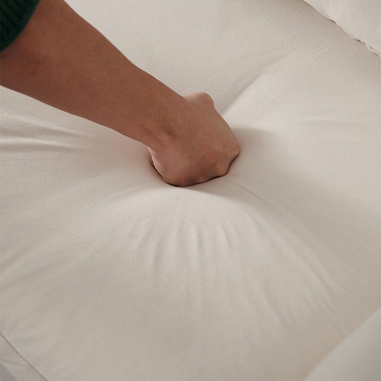 Canapé de bras carré contemporain canapé lavable avec oreillers de boîtier pour le salon