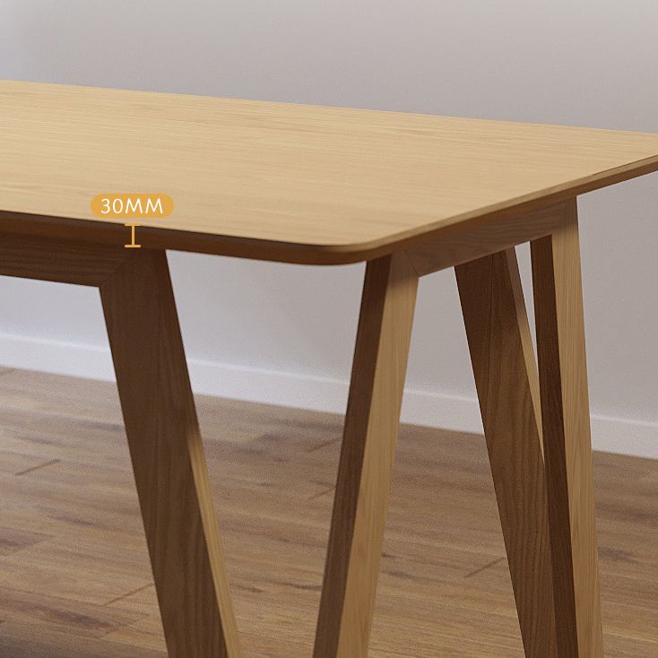 Modern 1/2/3/5/9 Pieces Dining Set Wood Dining Furniture Set in Natural Clearhalo 'Dining Room Sets' 'Dining Tables & Seating' 'dining_room_set' 'furn' 'furn_dining_room_set' 'Furniture' 'Kitchen & Dining Furniture' 1200x1200_58fc5a44-10e1-4a30-a4ae-3ade16c3770b