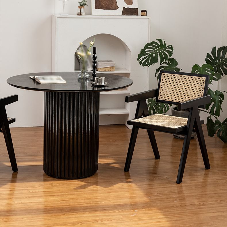 Contemporary Style Solid Rubberwood Chair Open Back Side Kitchen Dining Chair Clearhalo ' kitchen&dining_furn' 'Dining Chairs' 'Dining Tables & Seating' 'dining_chair' 'furn' 'furn_dining_chair' 'Furniture' 'furniture_dining_chair' 'Kitchen & Dining Furniture' 'kitchen' 1200x1200_58ffb9c1-985b-4868-a7bf-514dfa8695a7