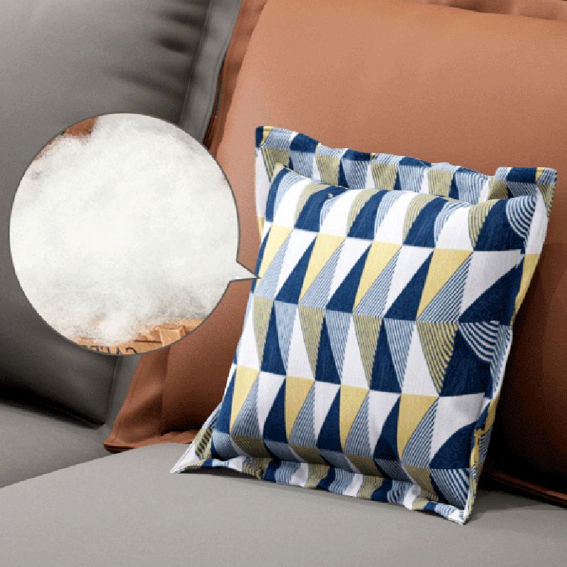 129.92" D x 70.86" W x 35.43" H Faux Leather Square Arm Sofa with Bolster Pillows Clearhalo 'furn' 'furn_sectionals' 'Furniture' 'furniture_sectionals' 'kitchen' 'kitchen_sectionals' 'Living Room Furniture' 'Sectionals' 1200x1200_58fffd17-444d-4e02-9587-2b49d0889460