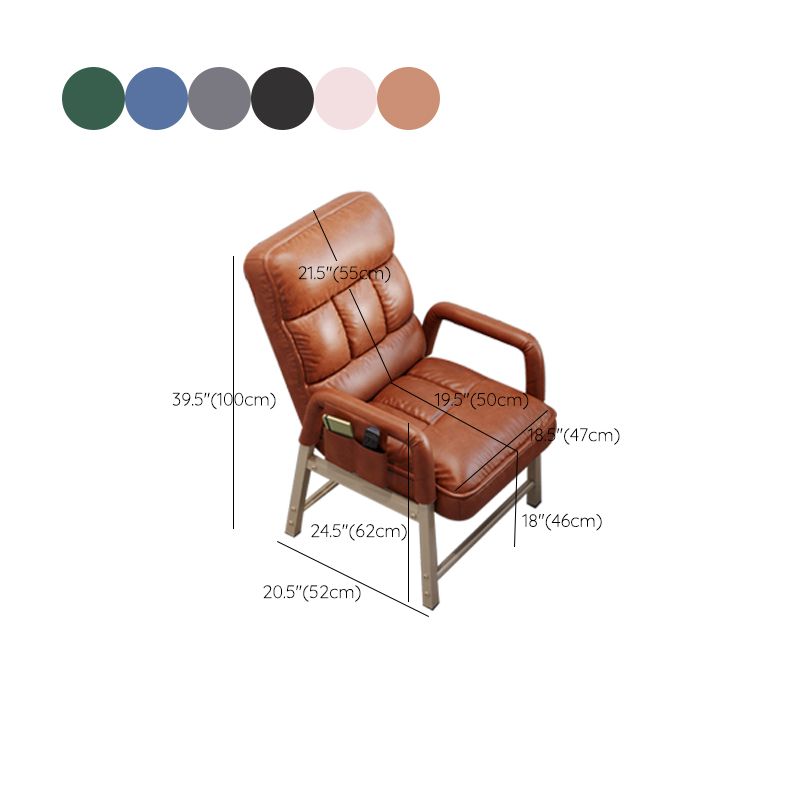 Eigentijdse taakstoel metaal verstelbare rughoogte bureaustoel