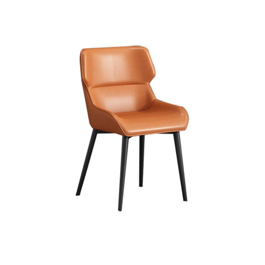 Silla de ala de metal de estilo nórdico silla lateral de cocina para comedor