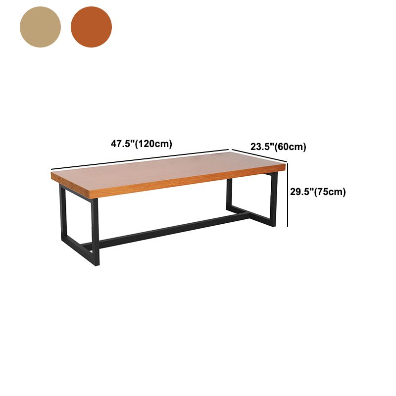 Rectangle Meeting Table Industrial Office Desk with Trestle Base Clearhalo 'furn' 'furn_office_desk' 'Furniture' 'furniture_office_desk' 'Office Desks' 'Office Furniture' 'office_desk' 1200x1200_59031630-b430-4b51-aac2-bfa26dd935a8