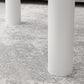 Table basse scandinave en bois massif blanc