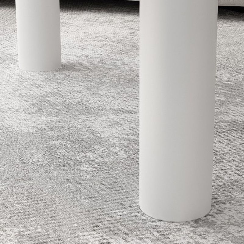 Table basse scandinave en bois massif blanc