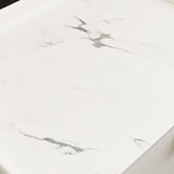 Comodino contemporaneo in legno massiccio 3 - tavolo da notte in pietra del cassetto