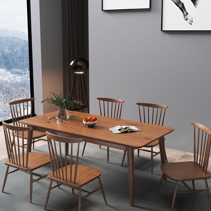 Modern Ash Wood Table for Restaurant Rectangle Dining Table with 4 Legs Clearhalo 'Dining Tables & Seating' 'Dining Tables' 'dining_table' 'furn' 'furn_dining_table' 'Furniture' 'furniture_dining_table' 'Kitchen & Dining Furniture' 'kitchen' 'kitchen_dining_table' 1200x1200_5904582d-9381-4845-9770-08bad04a2abb