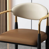 Modern Style Dining Chair Faux Leather Open Back Arm Chair for Home Clearhalo 'Dining Chairs' 'Dining Tables & Seating' 'dining_chair' 'furn' 'furn_dining_chair' 'Furniture' 'furniture_dining_chair' 'Kitchen & Dining Furniture' 1200x1200_5908b32d-d105-4ea0-bf3d-84745d2be5d7