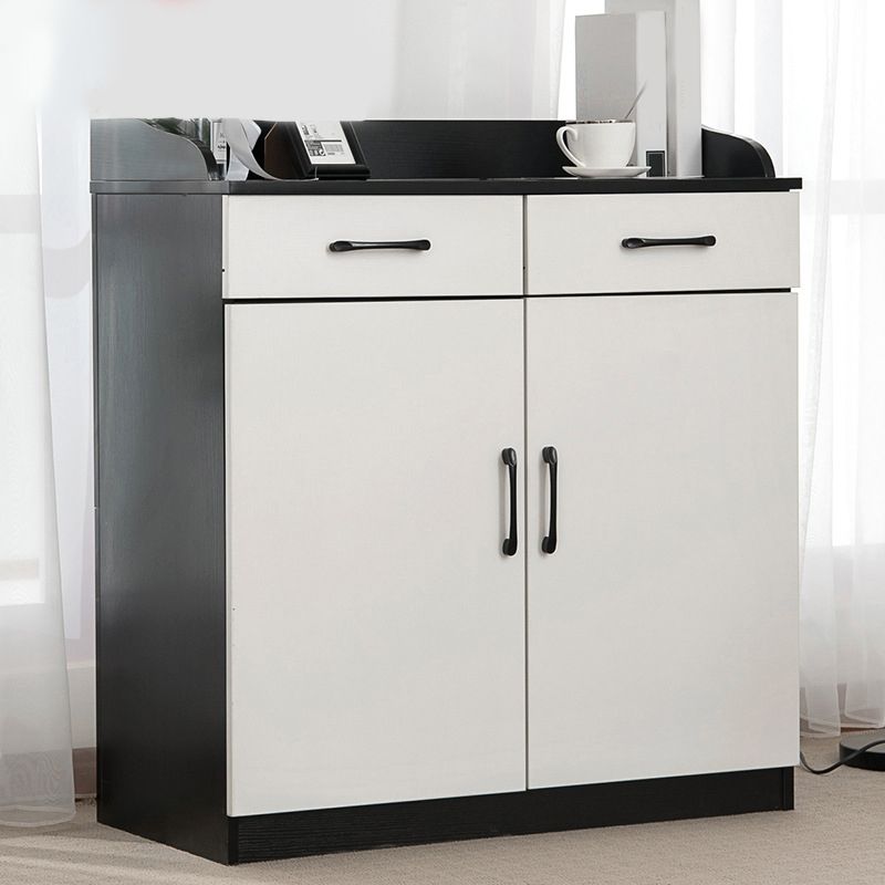 Modern Style Server Imitation Wood Sideboard with Door and Drawer for Dining Room Clearhalo 'buffet_sideboard' 'Buffets & Sideboards' 'furn' 'furn_buffet_sideboard' 'Furniture' 'Kitchen & Dining Furniture' 1200x1200_59091d17-05b1-4f0c-b603-5d898c034024