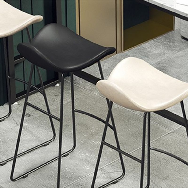 Modern Bar Table Set 1/2/4 Pieces Faux Marble Counter Table with Backless Stools Clearhalo 'Bar Furniture' 'furn' 'furn_home_bar_bar_sets' 'Furniture' 'Home Bars & Bar Sets' 'home_bar_bar_sets' 'Kitchen & Dining Furniture' 1200x1200_59092cd4-2495-40e5-b9d8-706ee359fdca