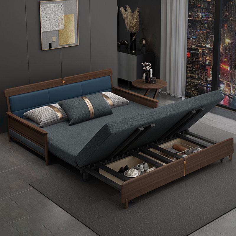 Il divano a braccia moderno con divano di biancheria da deposito in marrone