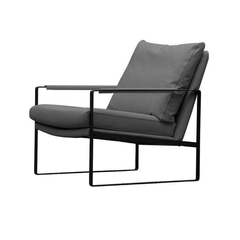 Chaise de bras en cuir fausse 28,74 "L x 31,88" W x 29.13 "H fauteuil accent pour le salon