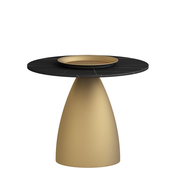 Modern Slate Pedestal Coffee Table Round Cocktail Table in Black/White Clearhalo 'Coffee & Accent Tables' 'Coffee Tables' 'coffee_tables' 'furn' 'furn_coffee_tables' 'Furniture' 'Living Room Furniture' 1200x1200_59097769-a4e6-419d-b1a2-d8b8a5da1d61