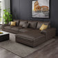 Contemporary 4 Pillows Back Sectional with Pillow Top Arms for 4 People