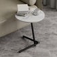 Contemporary Slate and Metal Single Coffee Table Frame Round Glam Coffee Table