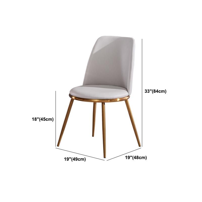 Glam Dining Set Stone 1/3/4 Pieces Dining Round Furniture for Home Clearhalo 'Dining Room Sets' 'Dining Tables & Seating' 'dining_room_set' 'furn' 'furn_dining_room_set' 'Furniture' 'Kitchen & Dining Furniture' 1200x1200_590b9e36-4a2a-46c4-9d1d-79145895091f