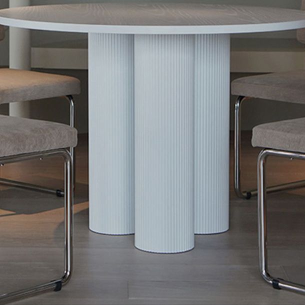 Living Room Contemporary Dining Table Round Dining Table with Pedestal Base Clearhalo 'Dining Tables & Seating' 'Dining Tables' 'dining_table' 'furn' 'furn_dining_table' 'Furniture' 'furniture_dining_table' 'Kitchen & Dining Furniture' 'kitchen' 'kitchen_dining_table' 1200x1200_590bdc45-e851-4011-a732-7d8057653696
