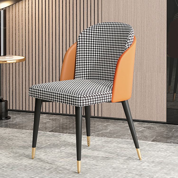 Nordic Style Upholstered Side Chairs Solid Back Armless Dining Chair Clearhalo 'Dining Chairs' 'Dining Tables & Seating' 'dining_chair' 'furn' 'furn_dining_chair' 'Furniture' 'Kitchen & Dining Furniture' 1200x1200_590c52d8-b7c8-45ae-9314-2e6a04d8c5d9