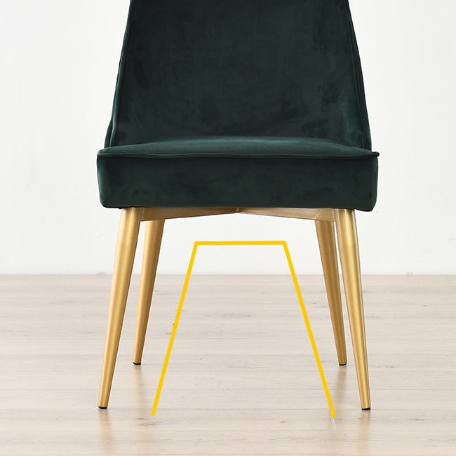 Glam Upholstered Restaurant Side Chair Parsons Matte Finish Dining Chair Clearhalo ' kitchen&dining_furn' 'Dining Chairs' 'Dining Tables & Seating' 'dining_chair' 'Furniture' 'furniture_dining_chair' 'Kitchen & Dining Furniture' 'kitchen' 1200x1200_590d010d-6d7a-47e7-8fc2-735c94dacd62