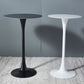 Modern Round Pub Table Fixed Pedestal Bar Height Cocktail Table