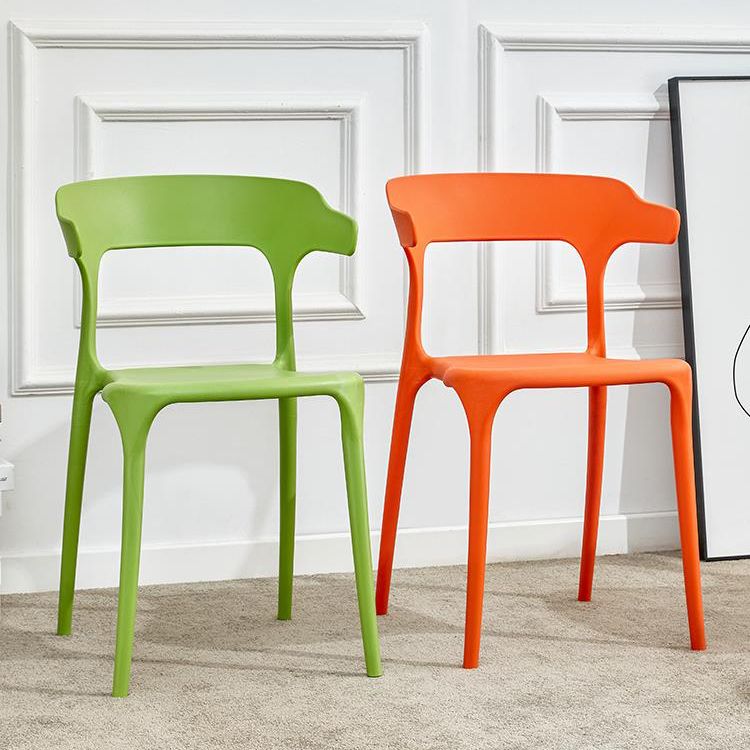 Contemporary Restaurant Open Back Arm Chair Matte Finish Plastic Dining Chair Clearhalo ' kitchen&dining_furn' 'Dining Chairs' 'Dining Tables & Seating' 'dining_chair' 'furn' 'furn_dining_chair' 'Furniture' 'furniture_dining_chair' 'Kitchen & Dining Furniture' 'kitchen' 1200x1200_590f33a6-c14c-4a53-b455-04a86208becb