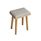 Scandinavian Solid Wood Vanity Dressing Table with Mirror and Stool