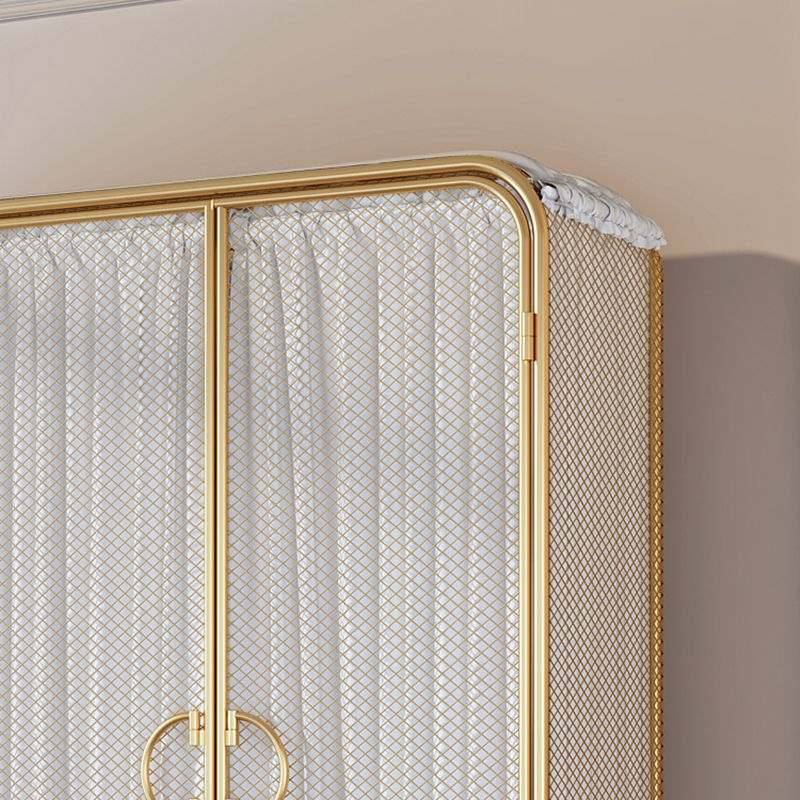 Moderno moderno armadio in metallo abiti da binario armadio armadio con scaffali