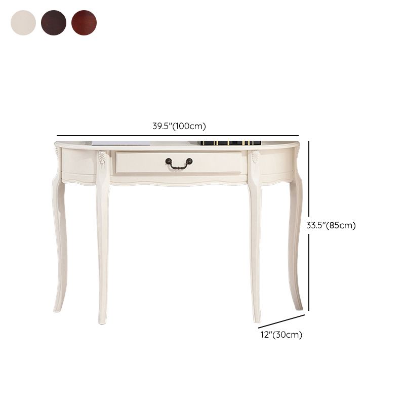 Mesa de madera moderna de mediados de siglo Media de la mitad de la mesa de la consola de sofá luna para Hall