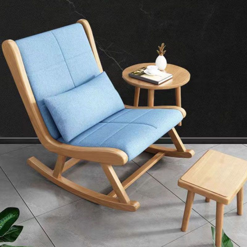 Silsidad de madera moderna de mediados de siglo Rocket de interior sin pedal sin pedal