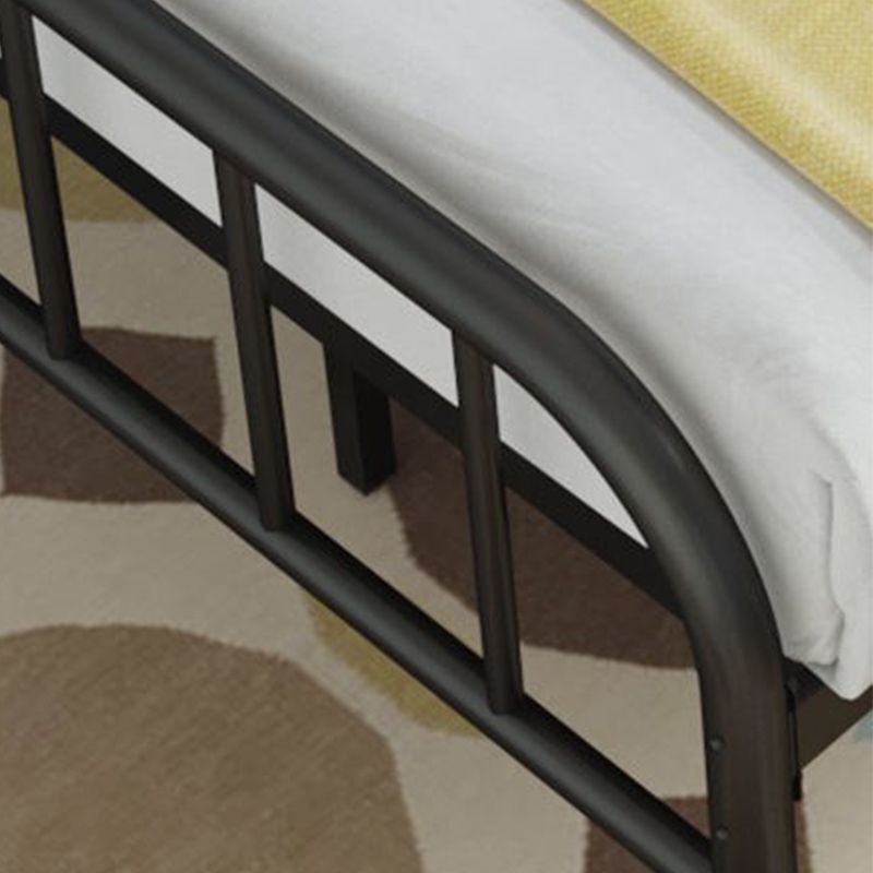 Cama estándar de alto perfil, cabecera de metal para la cabecera contemporánea