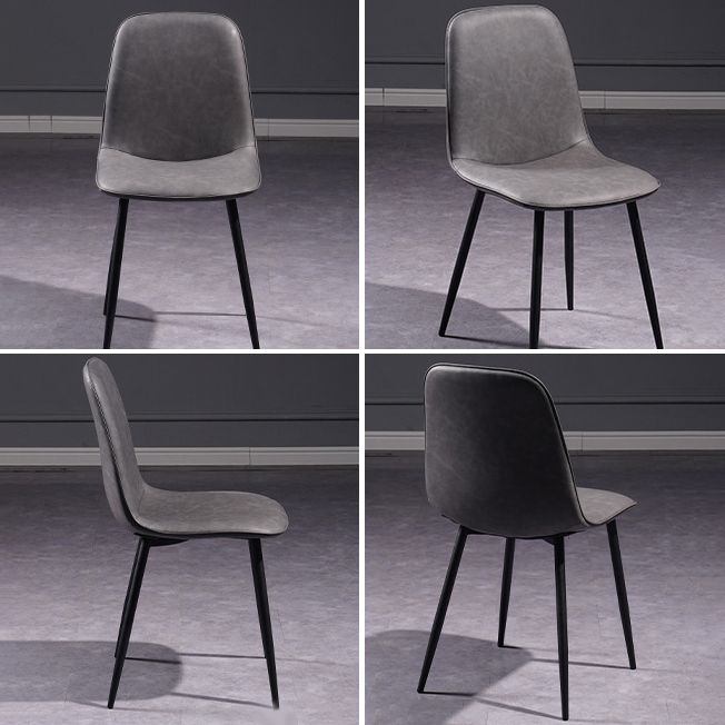 Scandinavian Style Metal Dining Chair Coffee Shop Solid Dining Side Chair Clearhalo ' kitchen&dining_furn' 'Dining Chairs' 'Dining Tables & Seating' 'dining_chair' 'Furniture' 'furniture_dining_chair' 'Kitchen & Dining Furniture' 'kitchen' 1200x1200_59177c9f-4bd7-4b76-970d-08782fb64480