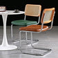 Industrial Upholstered Dining Side Chair Open Back Side Dining Chairs