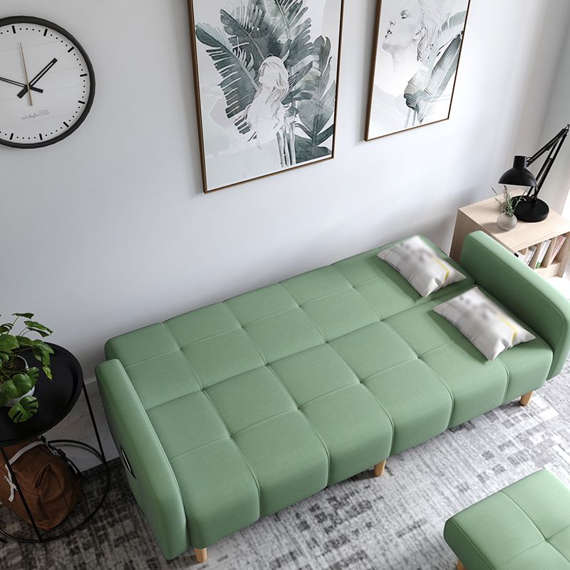 Transitional Modern Loose Back Linen Square Arm Settee with slipcovered Clearhalo 'furn' 'furn_sofas' 'Furniture' 'furniture_sofas' 'kitchen' 'kitchen_sofas' 'Living Room Furniture' 'Sofa' 'sofas' 1200x1200_591b483a-b5af-4e5a-ba73-24982deb87b4