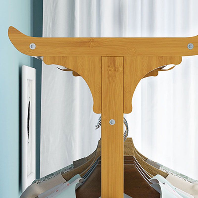 Appuntamento per abiti moderni in legno massiccio di cappotto indipendente con ripiani di stoccaggio