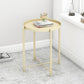4 Legs Base Design Carbon Steel White/green/black/yellow Round Side Table