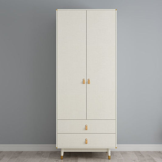 Hinged Wardrobe Closet with Drawer Engineered Wood Wardrobe Cabinet