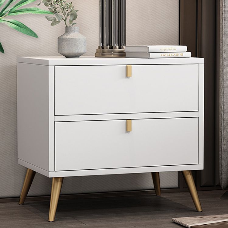 Contemporary Wood Accent Table Nightstand 21.65" Tall Bed Nightstand with 2 Drawers Clearhalo 'Bedroom Furniture' 'furn' 'furn_night_stand' 'Furniture' 'night_stand' 'Nightstands' 1200x1200_59236524-0a33-4ca1-955f-79f08e459bb9