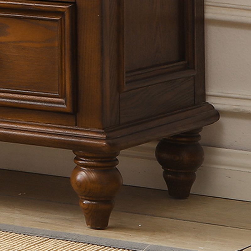Commode traditionnelle en bois massif en bois massif avec tiroirs 3/4/7