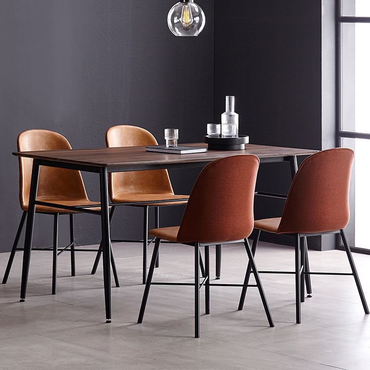 Contemporary Style Chair Dining Armless Side Chairs with Metal Legs for Kitchen Clearhalo ' kitchen&dining_furn' 'Dining Chairs' 'Dining Tables & Seating' 'dining_chair' 'furn' 'furn_dining_chair' 'Furniture' 'furniture_dining_chair' 'Kitchen & Dining Furniture' 'kitchen' 1200x1200_5925418c-7f32-4c01-b616-6dd04db0af00