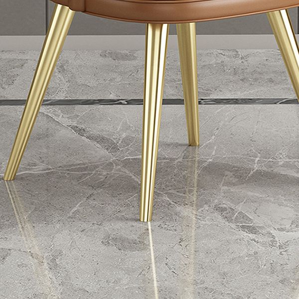 Set da pranzo contemporaneo 1/5 pezzi tavolo da pranzo in pietra rettangolare con sedie imbottite