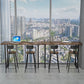 Modern Bar Dining Table Indoor Rectangle Wood Bar Table Sled Base in Black Clearhalo 'Bar Furniture' 'Bar Tables' 'bar_tables' 'Furniture' 'furniture_bar_tables' 'Kitchen & Dining Furniture' 'kitchen&dining_furn' 'kitchen' 1200x1200_592689fa-f934-4c9a-9b06-f1216ca9ab18