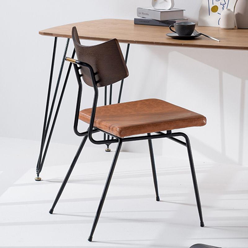 Contemporary Style Upholstered Side Chairs Open Back Dining Side Chairs (Set of 2) Clearhalo ' kitchen&dining_furn' 'Dining Chairs' 'Dining Tables & Seating' 'dining_chair' 'furn' 'furn_dining_chair' 'Furniture' 'furniture_dining_chair' 'Kitchen & Dining Furniture' 'kitchen' 1200x1200_5927b6a5-206a-41f0-927f-7cfbeb20775f